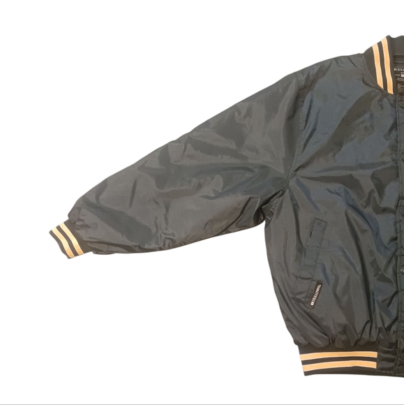 Vintage Satin Varsity Team Old English Bomber Jacket (M) - Picture 4 of 16